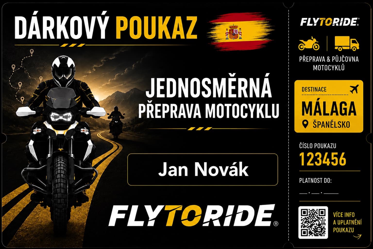 FLYTORIDE gift voucher